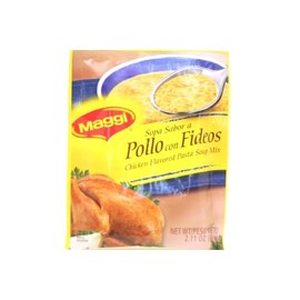 Sopa Sabor a Pollo Con Fideos (Chicken Flavored Pasta Soup Mix) - 2.11oz [Pack of 6] by Maggi