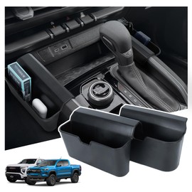 Sinminou Center Console Organizer Compatible with 2023-2026 Chevy Colorado/2023-2026 GMC Canyon, Armrest Storage Box＆Gear Shift Organizer Tray Interior Truck Accessories