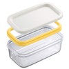 Butter Dish Butter Keeper with Cutter Slicer,Butter Box,Airtight Rectangular Food