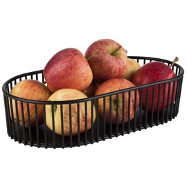 APS Urban Basket 29 x 16 cm Height 7 cm Oval Metal Black