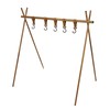 Camping Hanging Rack Portable Foldable Tripod Shelf for Light Tools