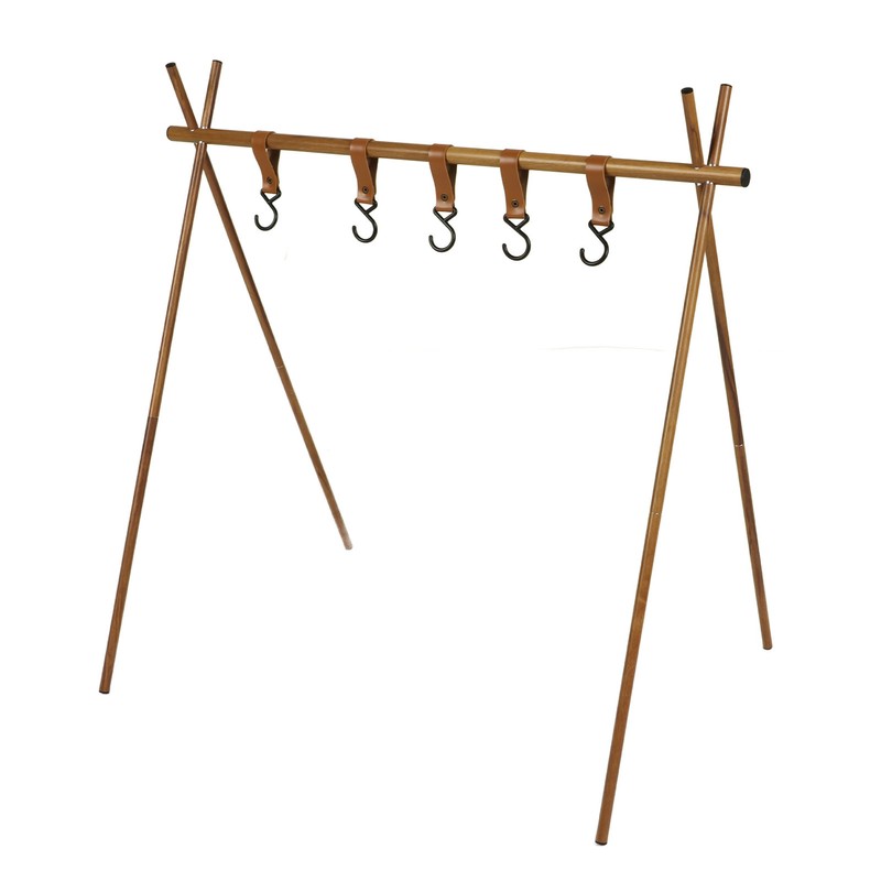 Camping Hanging Rack Portable Foldable Tripod Shelf for Light Tools