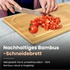 GRANA HOME CHOPPY Robust Bamboo Chopping Board with Juice Groove