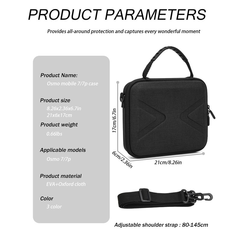 FRETHIND Case for DJI Osmo Mobile 7/7P Hard Case Protective