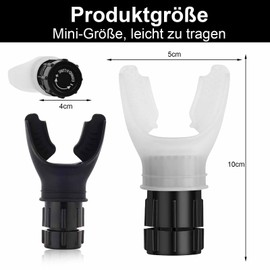 Roinaid Pack of 2 Portable Breathing Trainer, Oxyfit Breathing Resistance Trainer, Lung Trainer, Oxybreath Pro, Lung Trainer, Lung Trainer (White and Black)