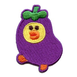 Line Friends Sally Patch Eggplant Costume Embroidered Iron On
