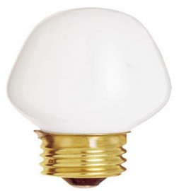 Satco S3692 120V Candelabra Base 7-Watt 7C7 Night Light Bulb, White