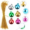 PRETYZOOM Pack of 100 Christmas Ball Ornaments, Mini Bulbs Beads