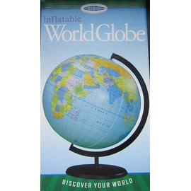 ETA hand2mind Inflatable World Globe with Stand