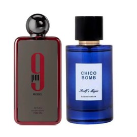 Exclusive combo: 9 PM Rebel EDP Spray 3.4 oz & Chico Bomb by Ralf's Mejia Eau de Parfum 3.4 oz