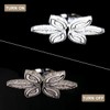 CLAIRDAI 20" Modern Crystal Chandelier, Flower Led Chandelier with K9