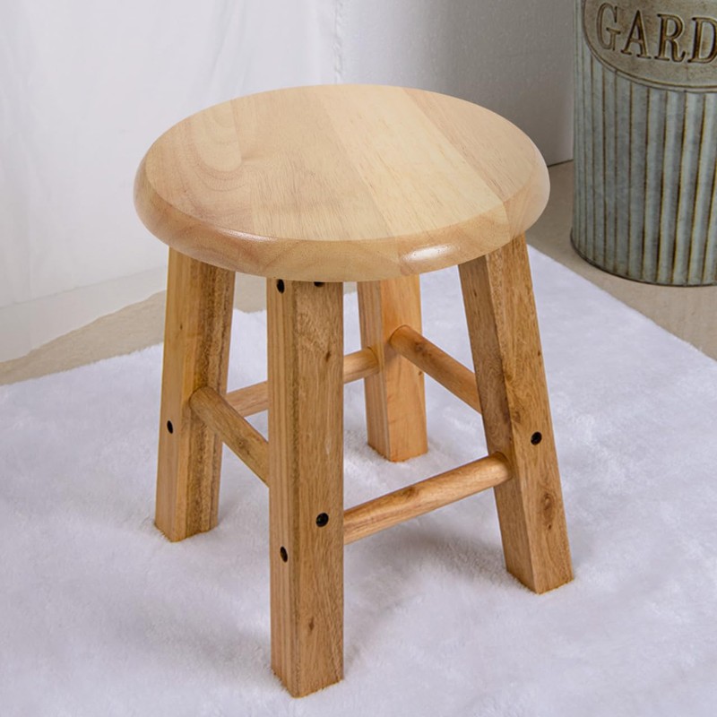 VICASKY Wooden Round Seat Replacement Bar Stool Chair Office Chairs