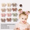 Shoyisenka 12 Pcs Knitted Butterfly Hair Clips with Yarn, Soft