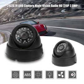 Security Camera, 24 LED IR AHD Camera HD 720P 1.0MP CCTV Surveillance Dome Camera with IR-Cut, Audio Record