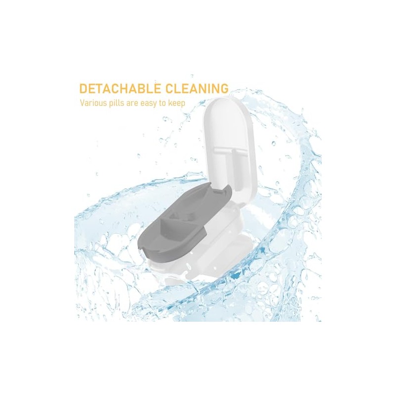Portable Pill Cutter, Pill Crusher with Stainless Steel Blade, Tablet