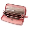 Yocipa Genuine Leather Wallet, Women's, Round Zipper, Long Wallet, Large