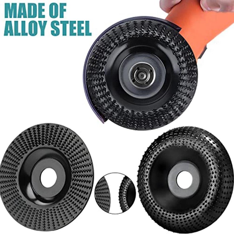 2 Pack Wood Grinding Wheel for Angle Grinder 125mm Wooden