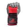 Weight Lifting Hooks Red Straps Pair, Neoprene Padded Wrist Wrap