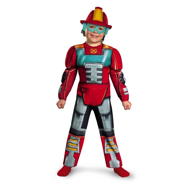 Boy's Transformers Heatwave Rescue Bots Toddler Muscle Costume, 4-6