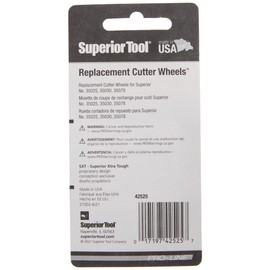 Superior Tool 42525 Replacement Cutter Wheels (Cu, Al, Steel)-Mini Tube Cutting Replacement Wheels,Black