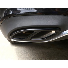 Edelstahl-Rohr Throat Auspuff Ausgänge Heckrahmenabdeckung Trim Für W213 W205 Coupe W246 W216 GLC GLE GLS CLA