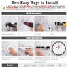 2 Pack Mop and Broom Holder Wall Mount, 5 Racks