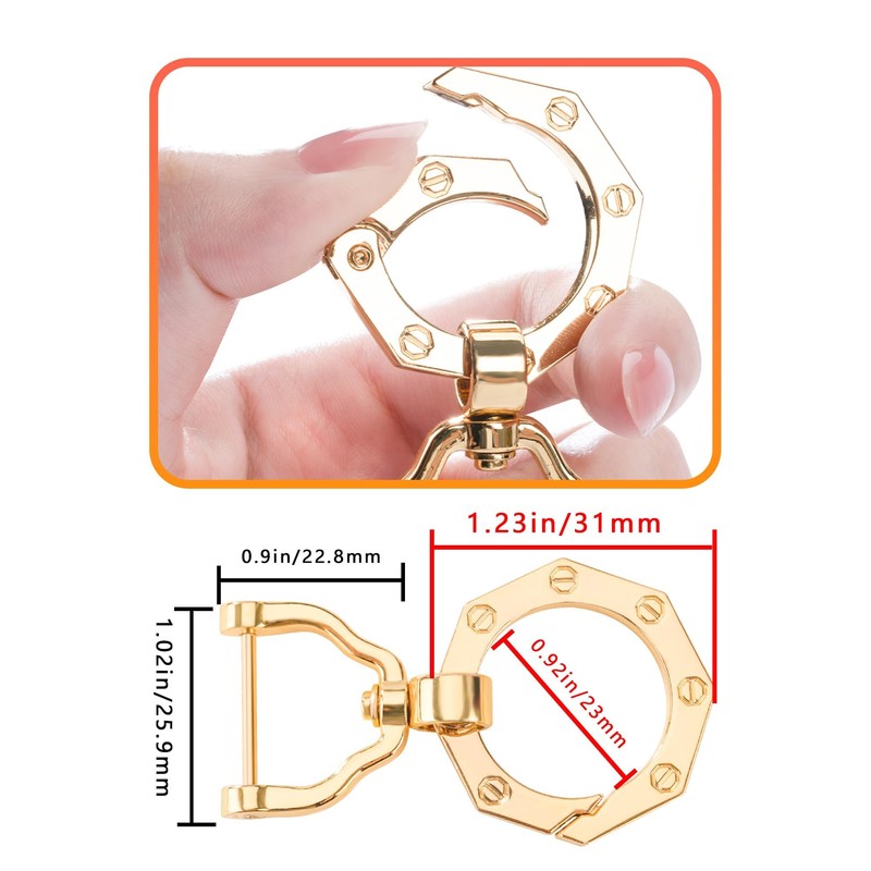 YHC Key Fob Cover Car Key Case Shell with Gold