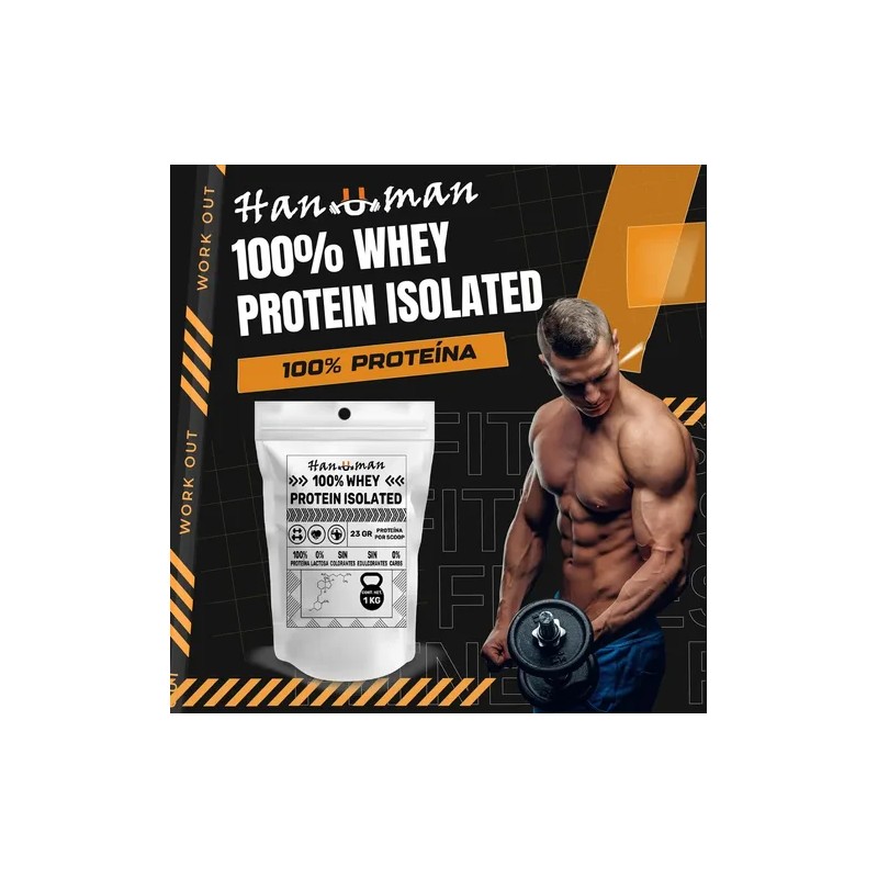Proteina Pura Sin Sabor Aislada Whey Isolated 1kg Hanuman