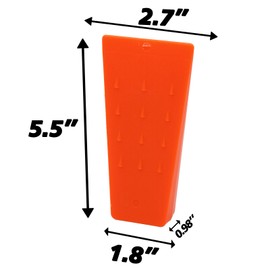 kuzuryu 6pcs 5.5” Tree Felling Wedges - ABS Plastic Logging Wedges with Anti-Slip Teeth, Small Tree Cutting Tools & Chainsaw Accessories (Mesh Bag)