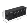 HiCHN 3Pin XLR 1 Male to 4 Female Splitter Converter,