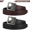 Monopa Reversible Kids Belts for Boys - Brown and Black