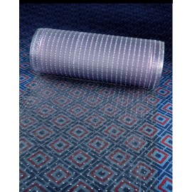 Clear Plastic Runner Rug Carpet Protector Mat Ribbed Multi-Grip (Clear Plastic, 26" in x 108" in)