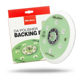 Maxshine 6" Universal Hook & Loop Dual Action Backing Plate – Fits DA Polishers with 5/16" Thread – Supports Up to 12,000 OPM – Compatible with Specific High-Speed DA Polishers