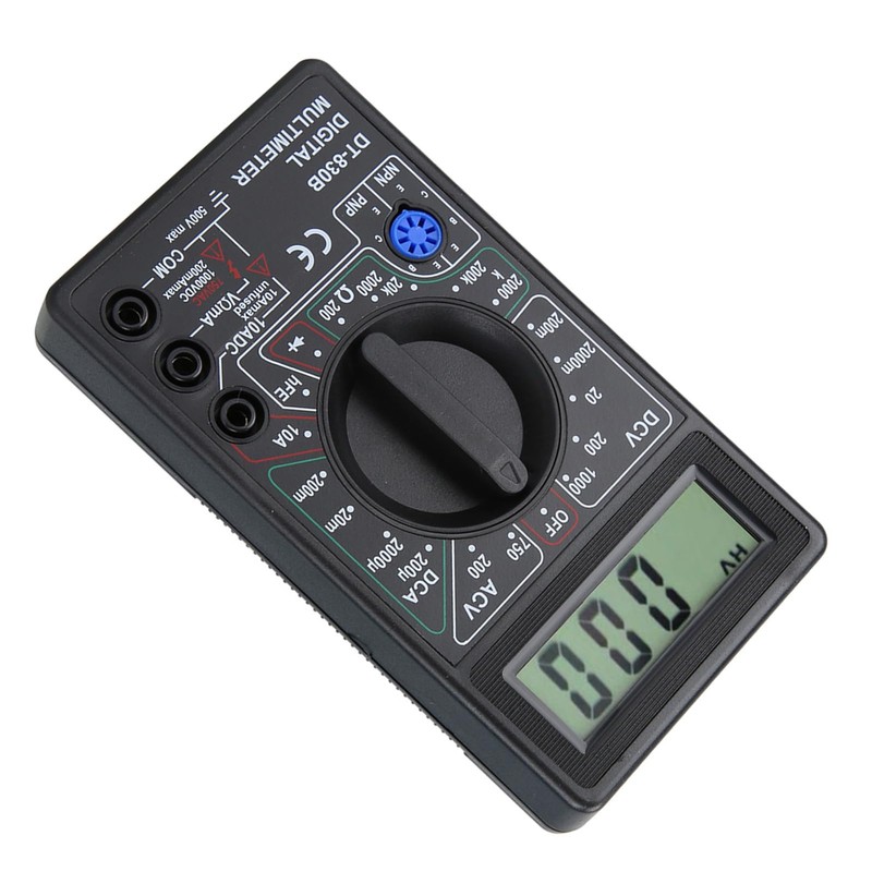 DT830B Multifunctional Portable LCD Digital Multimeter Amp Volt Ohm Tester