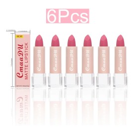 Cmaadu 6 Labiales Mate Hidratantes, Fácil De Aplicar.