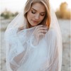 Cliory Cliory White Pearl Bride Veil Pearl Wedding Bridal Veil