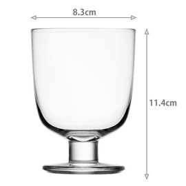 【Authorized Import】 iittala 1008683 Lempi Glass Pair Set (2 pieces) Clear, Approx. 340 ml, Wedding Gift Present