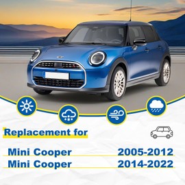 HRSNO 19"+18" Windshield Wipers With 10" Rear Wiper Blade Sets Automotive Replacement for Mini Cooper R56 2007-2012,R50 R53 2005-2006,F55 F56 2014-2022 Easy For Installation (Pack of 3)