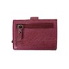 Lady Conceal Nova Leather Compact RFID Protected Wallet (Plum)