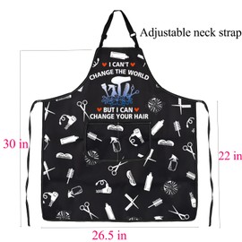 ENSIANTH Hair Stylist Apron with Pockets Hairdressers Apron Hair Salon Apron in My Hair Stylist Era Cosmetologists Apron (2486 Stylist apron)
