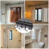Metal Oval Shower Curtain Rings - 24Pcs Decorative Hooks for
