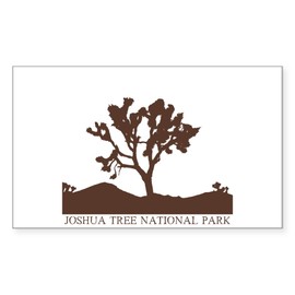 CafePress Joshua Tree Silhouette Rectangle Sticker Rectangle Bumper Sticker Car Decal
