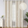 Estelar Textiler Blackout Curtains with Silver Palm Tree Thermal Insulated