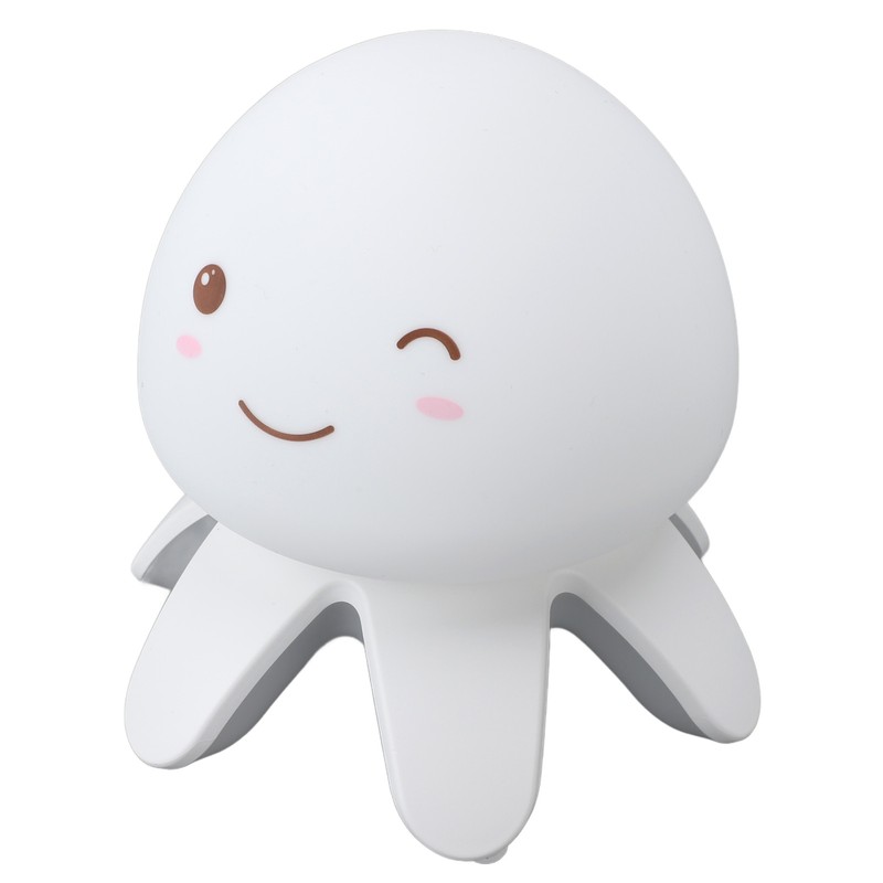Night Light Jellyfish Shape Cute Remote Control RGB Silicone Tap