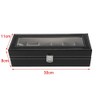 Fdit 6 Slots Leather Watch Box PU Leather Box Case