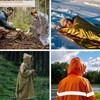 Extra Large High Visibility Emergency Survival Poncho, Mylar Liner -