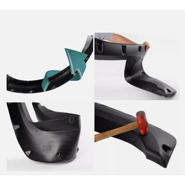 Pocket Rivet Textured Offroad Fender Flares 4pcs kit set Fit For 2007 2008 2009 2010 2011 2012 2013 FOR GMC Sierra 1500