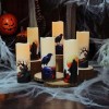 VICANBLE Gothic Flameless LED Candles Set of 6 with Remote,