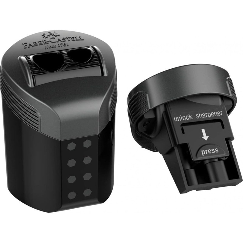 Faber-Castell Double Hole sharpener box RollOn dots - Assorted Colours