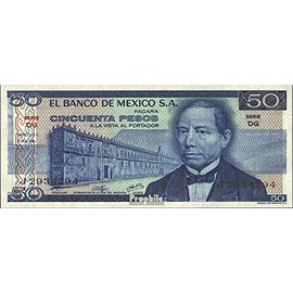 Banknote Mexico Pick-number: 65b uncirculated 1976 50 Pesos (money for collectors - no means of payment)